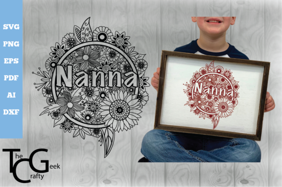 Download Nanna Floral Zentangle SVG - Nanna Collection