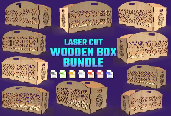 Download Decorative Box Laser Cut Wooden Tray 03 - Premium Bundle