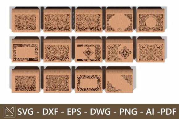 Download Cut Wooden Box Bundle - 14 Unique Designs - Premium Resources