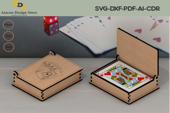Download Wooden Playing Card Box / Laser Cut Box - Card Collection
