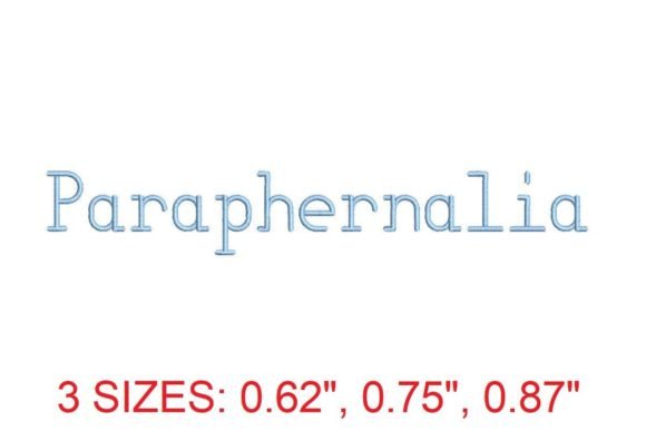 Download Paraphernalia Embroidery Font - Embroidery font Collection
