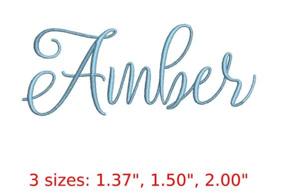 Download Amber Embroidery Font - Embroidery font Collection