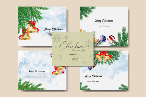 Download 4 Christmas Greeting Card Bundle - Card Collection