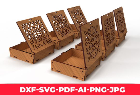 Download Ornaments Wooden Gift Box Laser Cut 02 - Premium Bundle