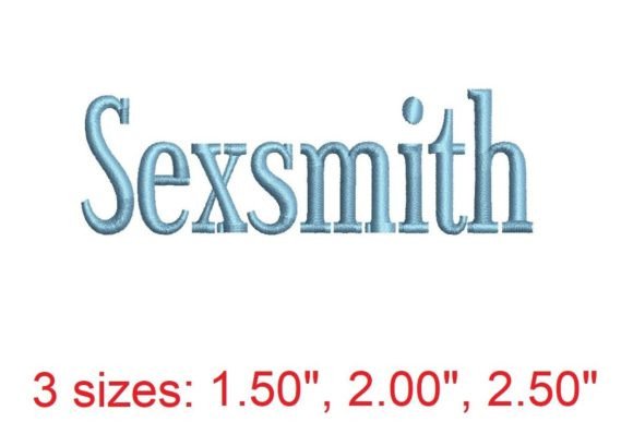 Download Sexsmith Embroidery Font - Embroidery font Collection