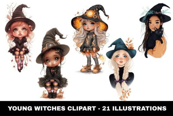 Download 21 Cute Young Witch Clipart - Cute Collection