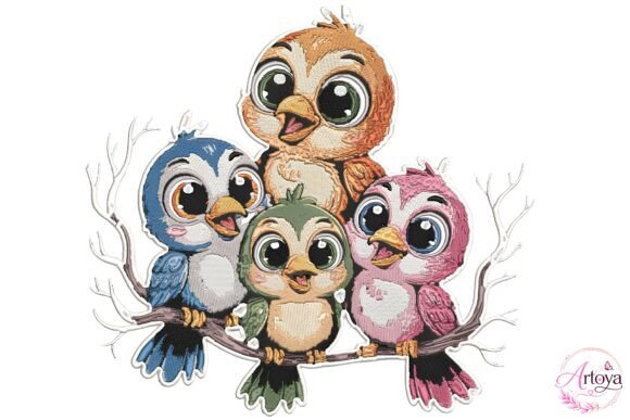 Download Cute Bird Embroidery Bundle - Cute Collection