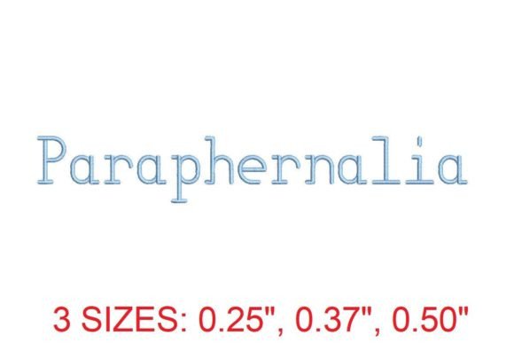 Download Paraphernalia Embroidery Font - Embroidery font Collection